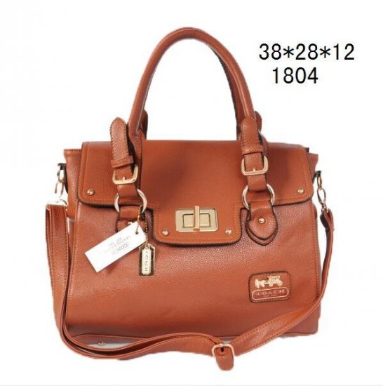 Coach Embossed Medium Orange Satchels DDW - Click Image to Close